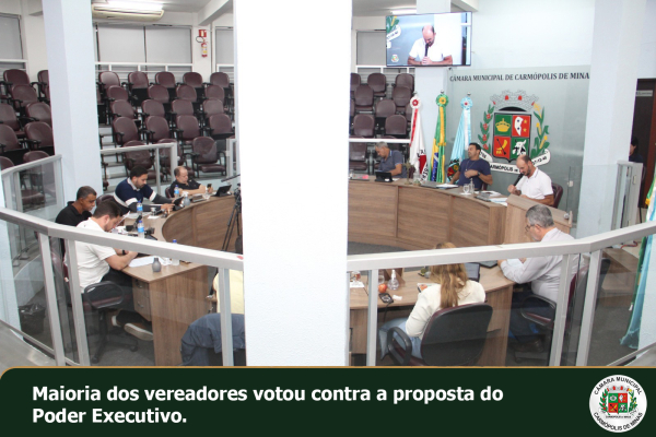 Legislativo rejeita aumento de suplementação orçamentária