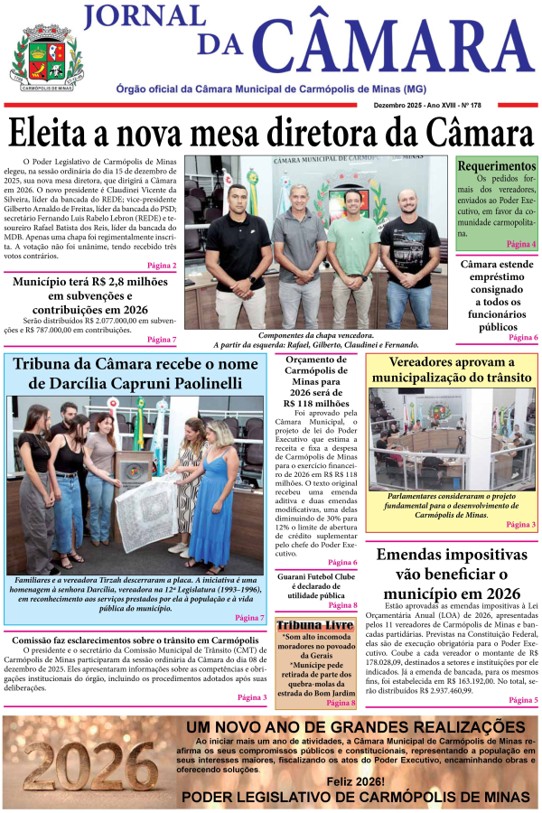 Jornal da Câmara - Dezembro/2025