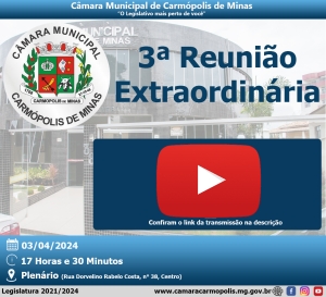 Transmissão Reunião Extraordinária e Abertura Oficial da Campanha de Conscientização sobre o Autismo (03/04/2024)