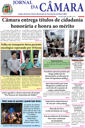 Jornal da Câmara - Novembro/2025