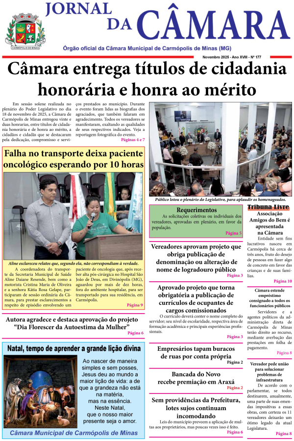 Jornal da Câmara - Novembro/2025