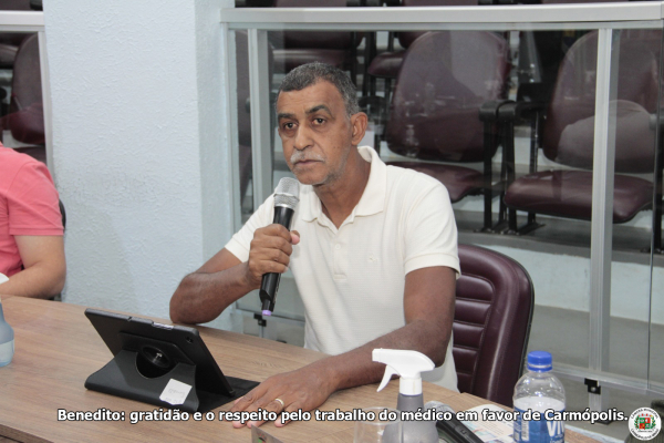 Doutor Nuno recebe homenagem durante sessão legislativa