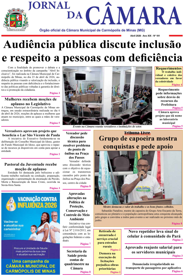 Jornal da Câmara - Abril/2026