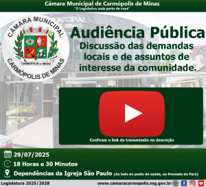 Transmissão da Audiência Pública (29/07/2025)